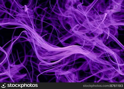 Vertical shot of purple smoke with electrical effect 3d illustrated