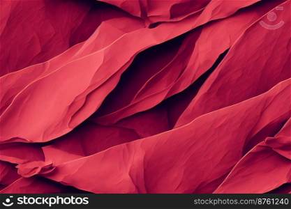 Vertical shot of red abstract stone background 3d illustrated