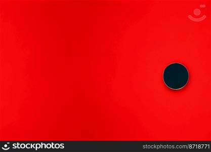vertical shot of Red wall with a black handle seamless textile pattern 3d illustrated