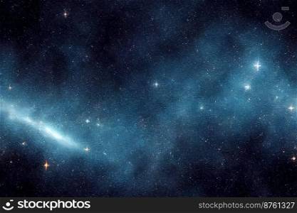 Vertical shot of shining night sky design 3d illustrated