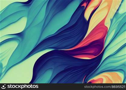 Vertical shot of Watercolors harmony seamless textile pattern 3d illustrated