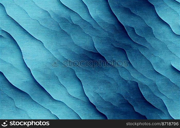 Vertical shot of wavy blue floor texture seamless textile pattern 3d illustrated