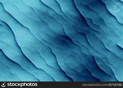 Vertical shot of wavy blue floor texture seamless textile pattern 3d illustrated