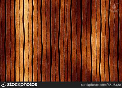 Vertical shot of Wooden planks seamless textile pattern 3d illustrated