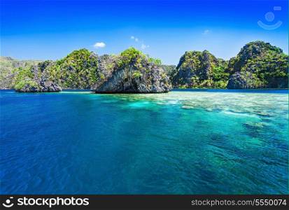 Very beautiful islands in the sea, Philippines