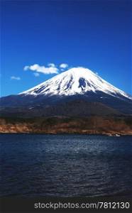Very Beautiful Mount Fuji at Fuji City in Japan