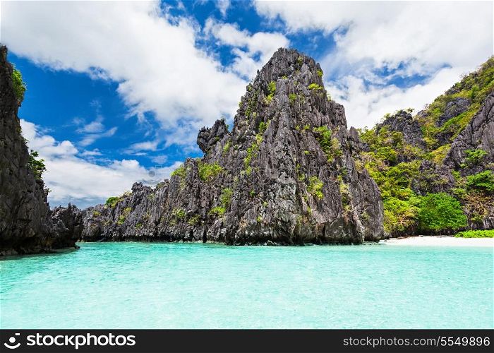 Very beautyful lagoon in the islands, Philippines