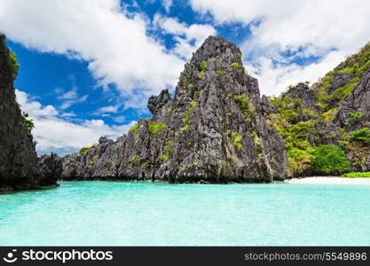 Very beautyful lagoon in the islands, Philippines