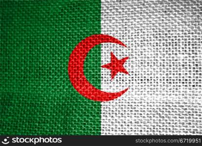 very big size illustration country flag of algeria