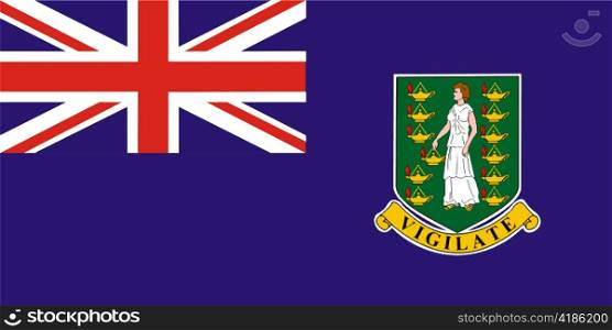 very big size illustration country flag of british virgin islands
