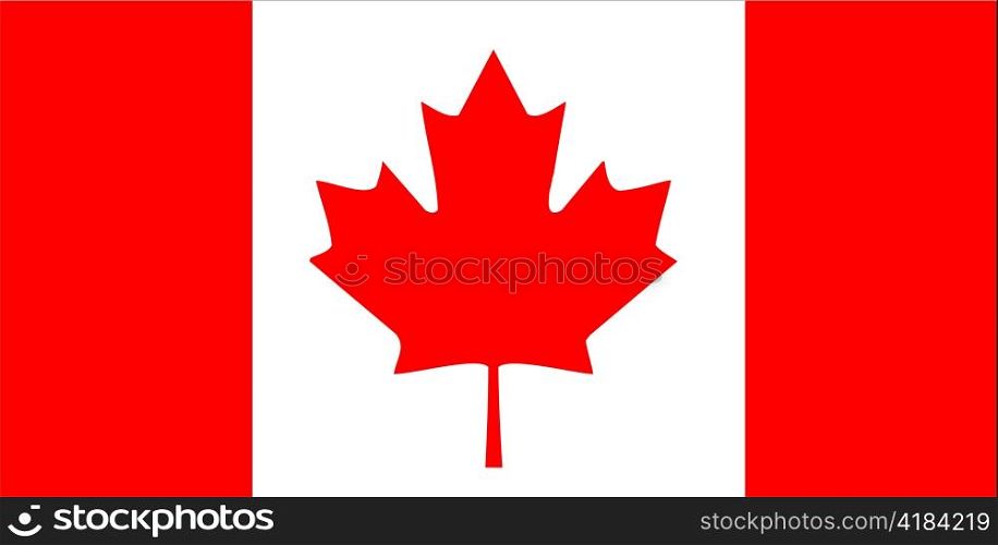 very big size illustration country flag of canada