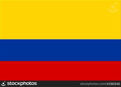 very big size illustration country flag of colombia