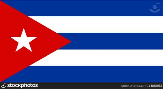 very big size illustration country flag of cuba