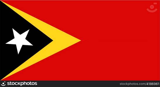 very big size illustration country flag of east timor