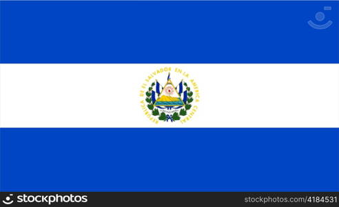 very big size illustration country flag of el salvador