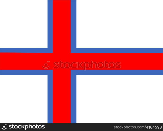 very big size illustration country flag of faroe islands