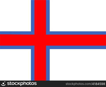 very big size illustration country flag of faroe islands