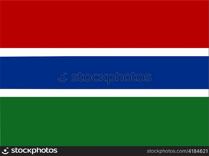 very big size illustration country flag of gambia
