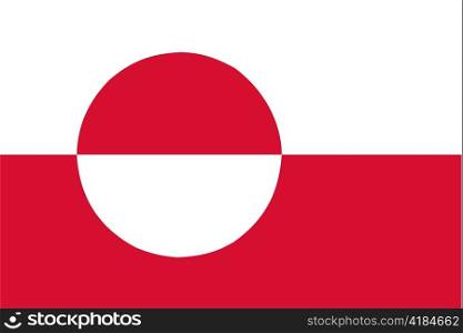 very big size illustration country flag of Greenland