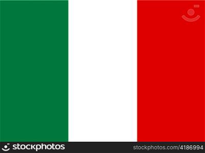 very big size illustration country flag of italy