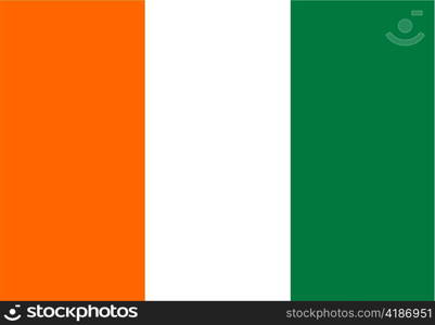 very big size illustration country flag of ivory coast