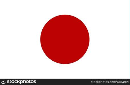 very big size illustration country flag of japan