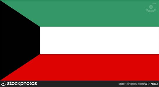 very big size illustration country flag of Kuwait