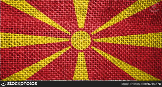 very big size illustration country flag of Macedonia