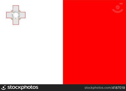 very big size illustration country flag of Malta