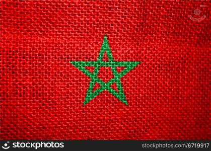 very big size illustration country flag of Morocco