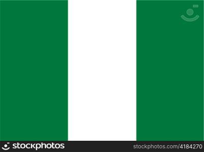 very big size illustration country flag of Nigeria