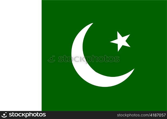 very big size illustration country flag of Pakistan