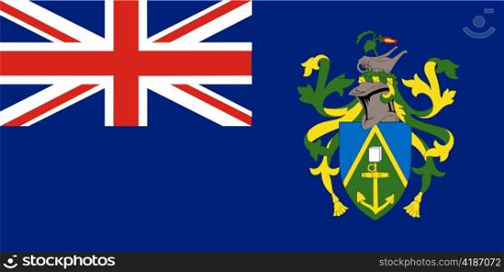 very big size illustration country flag of Pitcairn Islands
