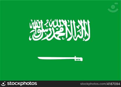 very big size illustration country flag of Saudi Arabia