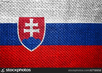 very big size illustration country flag of Slovakia