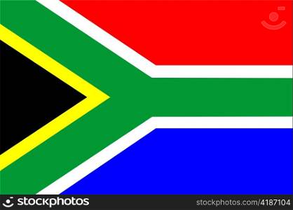 very big size illustration country flag of South Africa