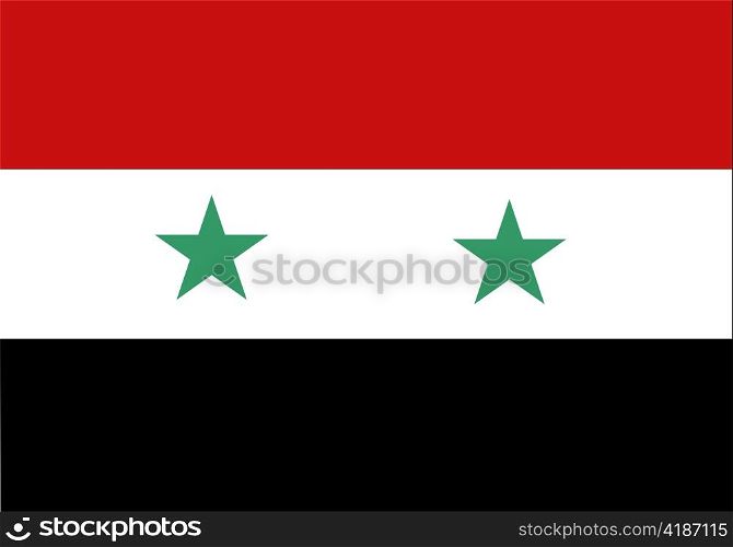 very big size illustration country flag of Syria
