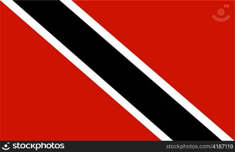 very big size illustration country flag of Trinidad and Tobago