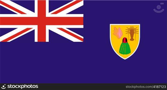 very big size illustration country flag of Turks and Caicos Island