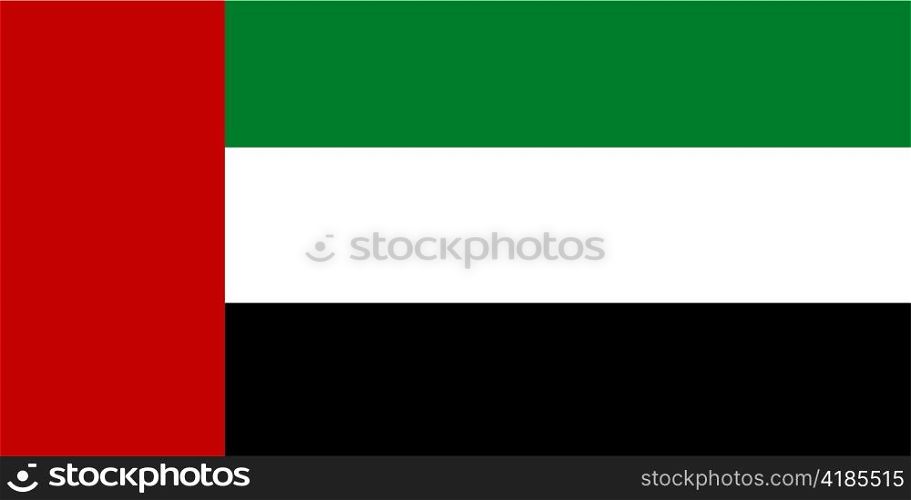 very big size illustration country flag of United Arab Emirates