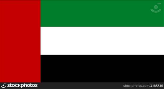 very big size illustration country flag of United Arab Emirates