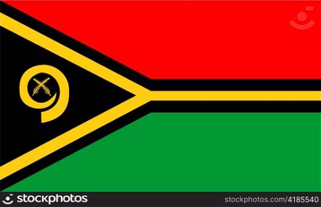 very big size illustration country flag of Vanuatu