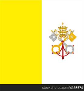 very big size illustration country flag of Vatican