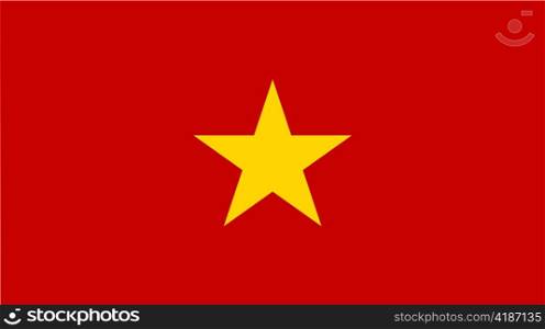 very big size illustration country flag of Vietnam