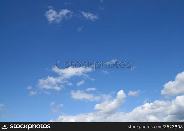 very blue sky nature background