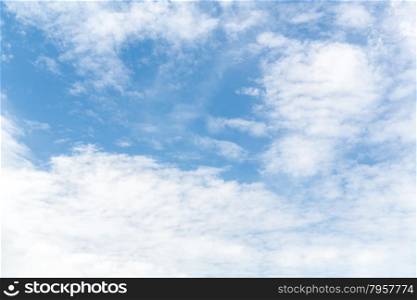very Blue sky with cloud for background