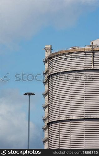 very large industrial storage tank