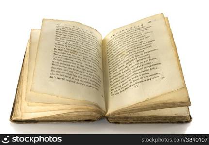 very old book david isolated on white