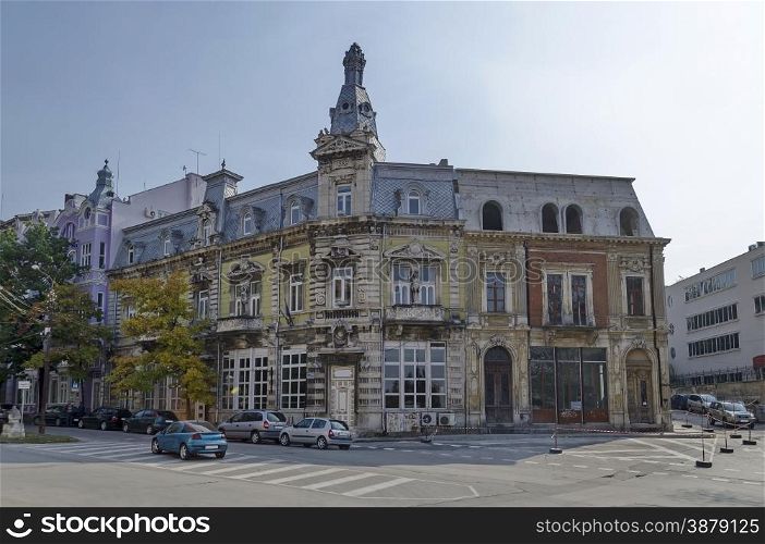 Very old building, from 1898 year, in Ruse town, Bulgaria