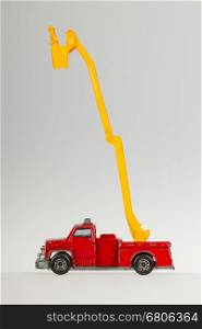 Very old car toy, 1970, red firetruck